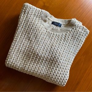 Zara Man Beige Cable Knit Sweater